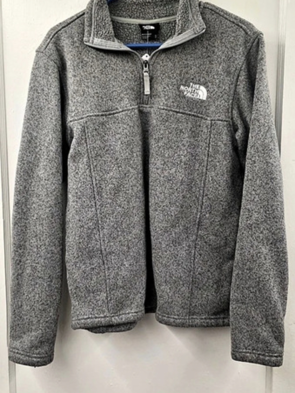 The North Face Tsillan 1/4 Zip Sweater Fleece Men's Small Gray Heather